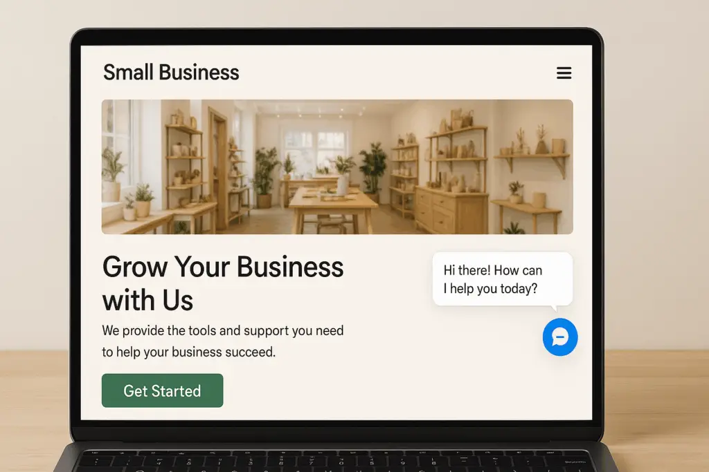 AI-powered mobile-first website design for small business