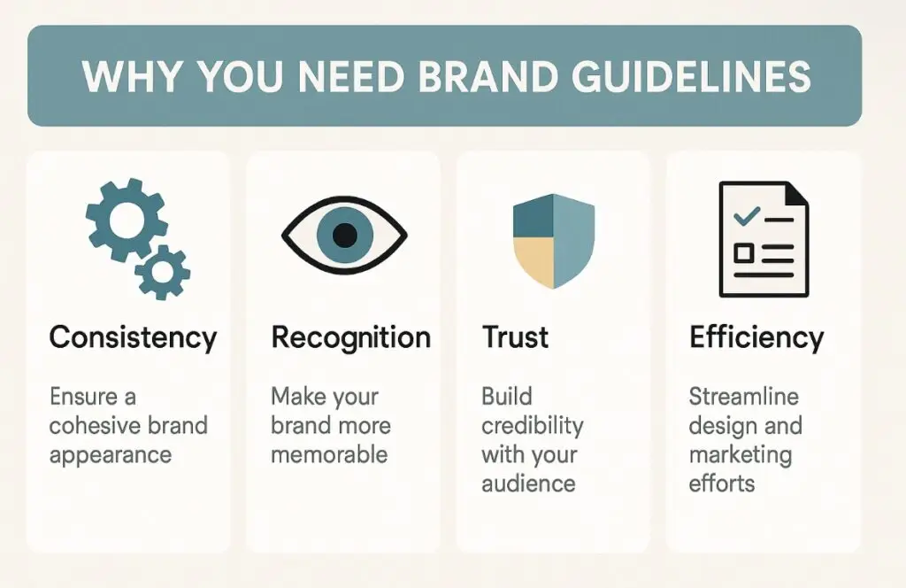 A small business owner reviewing brand guidelines with a designer