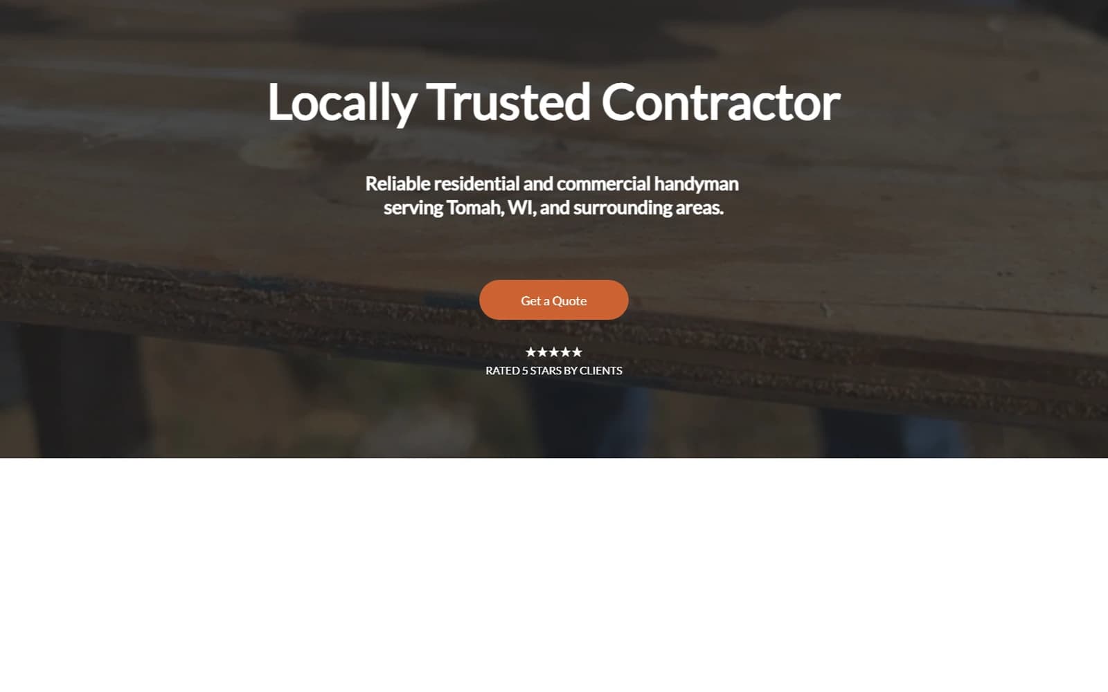 Baumbach Construction website built by Baumbach Solutions