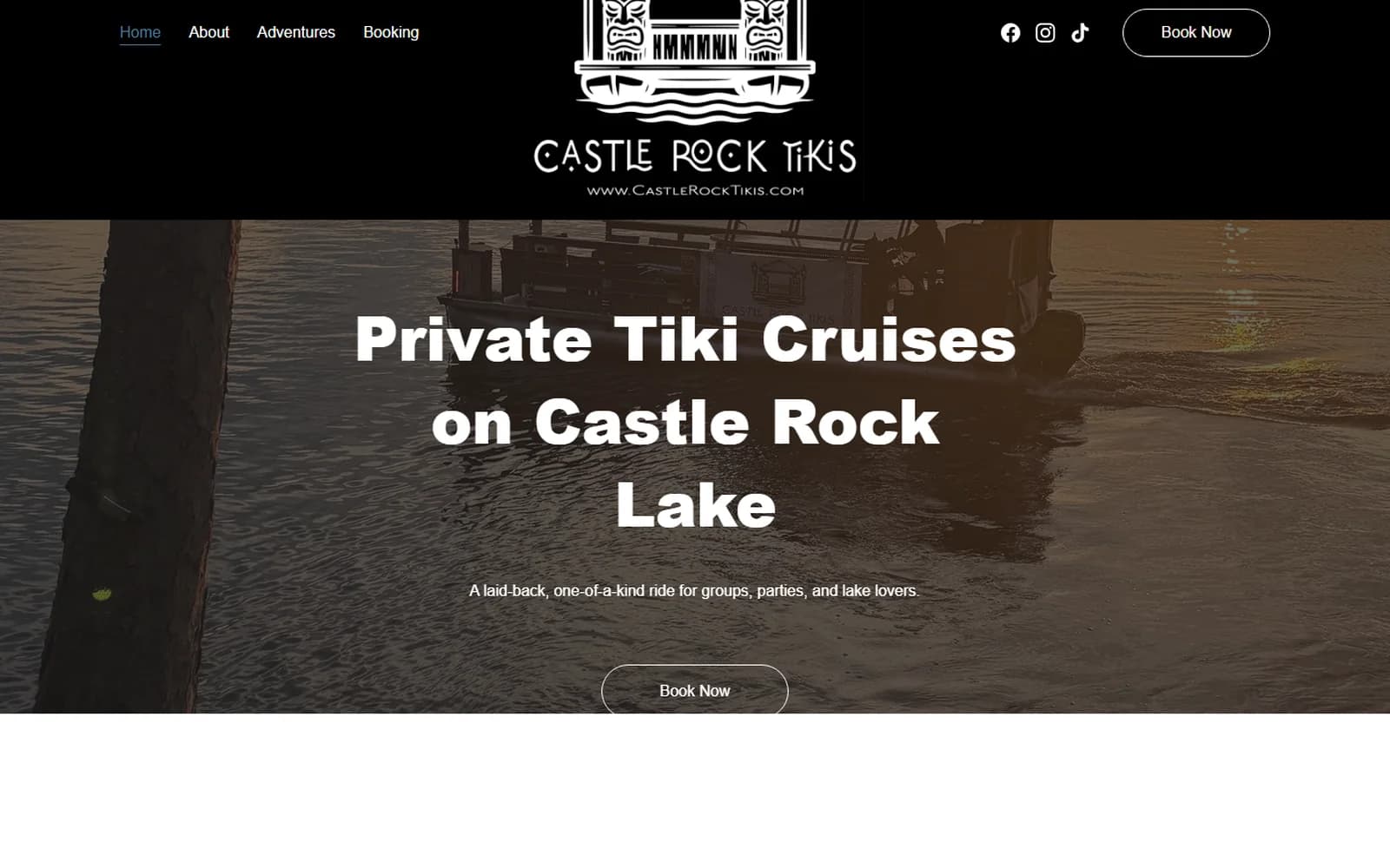 Castle Rock Tikis website built by Baumbach Solutions