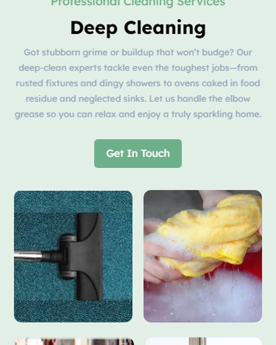Jazzy's Home Revival website built by Baumbach Solutions, mobile view