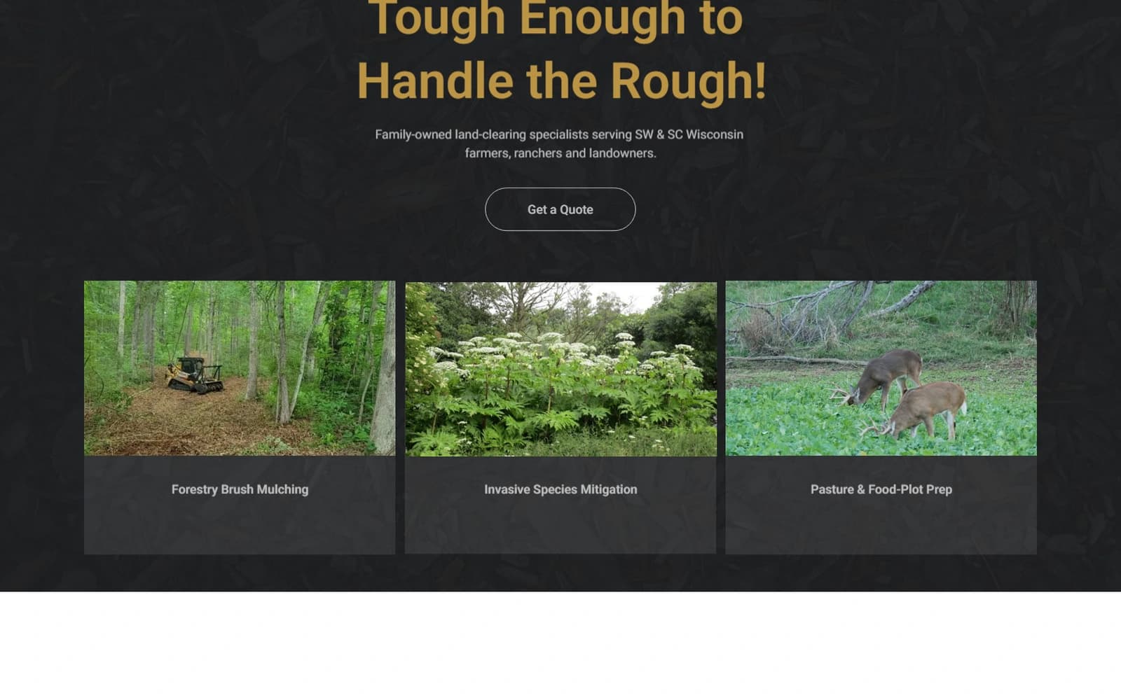 Schendel Land Management website built by Baumbach Solutions