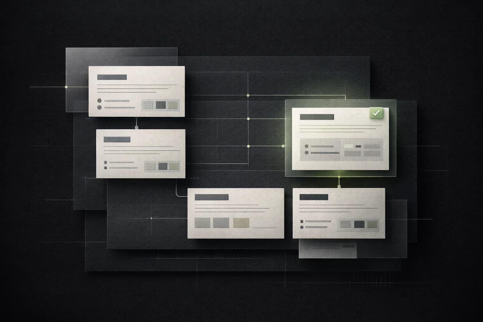 Editorial board showing modular scope and planning structure for Baumbach Solutions