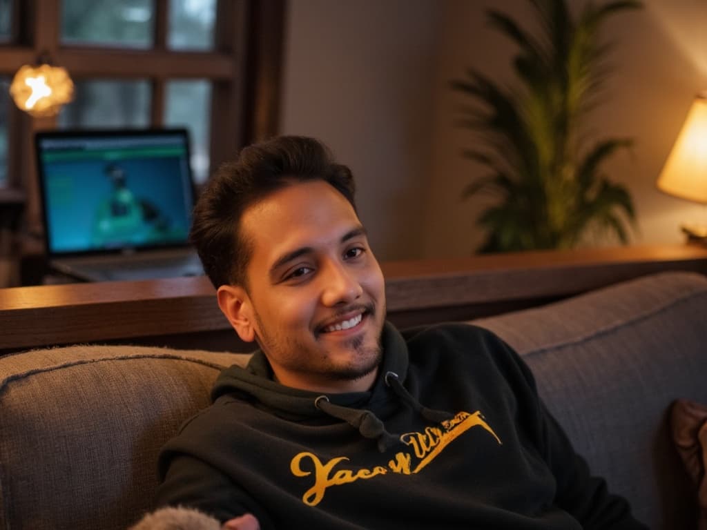 Mike Baumbach in a relaxed lifestyle portrait