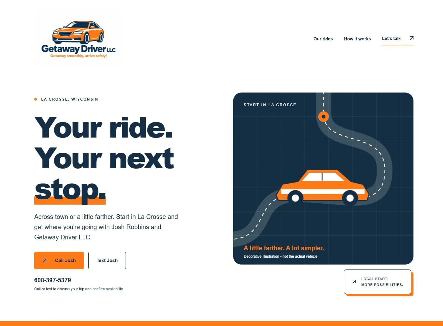 Getaway Driver desktop website