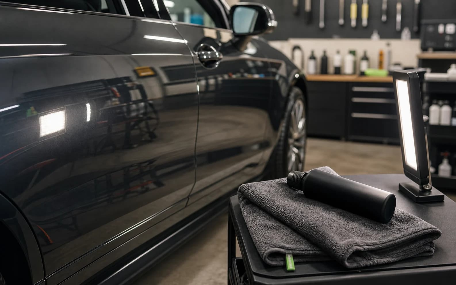 Auto detailing workspace for a client website case study