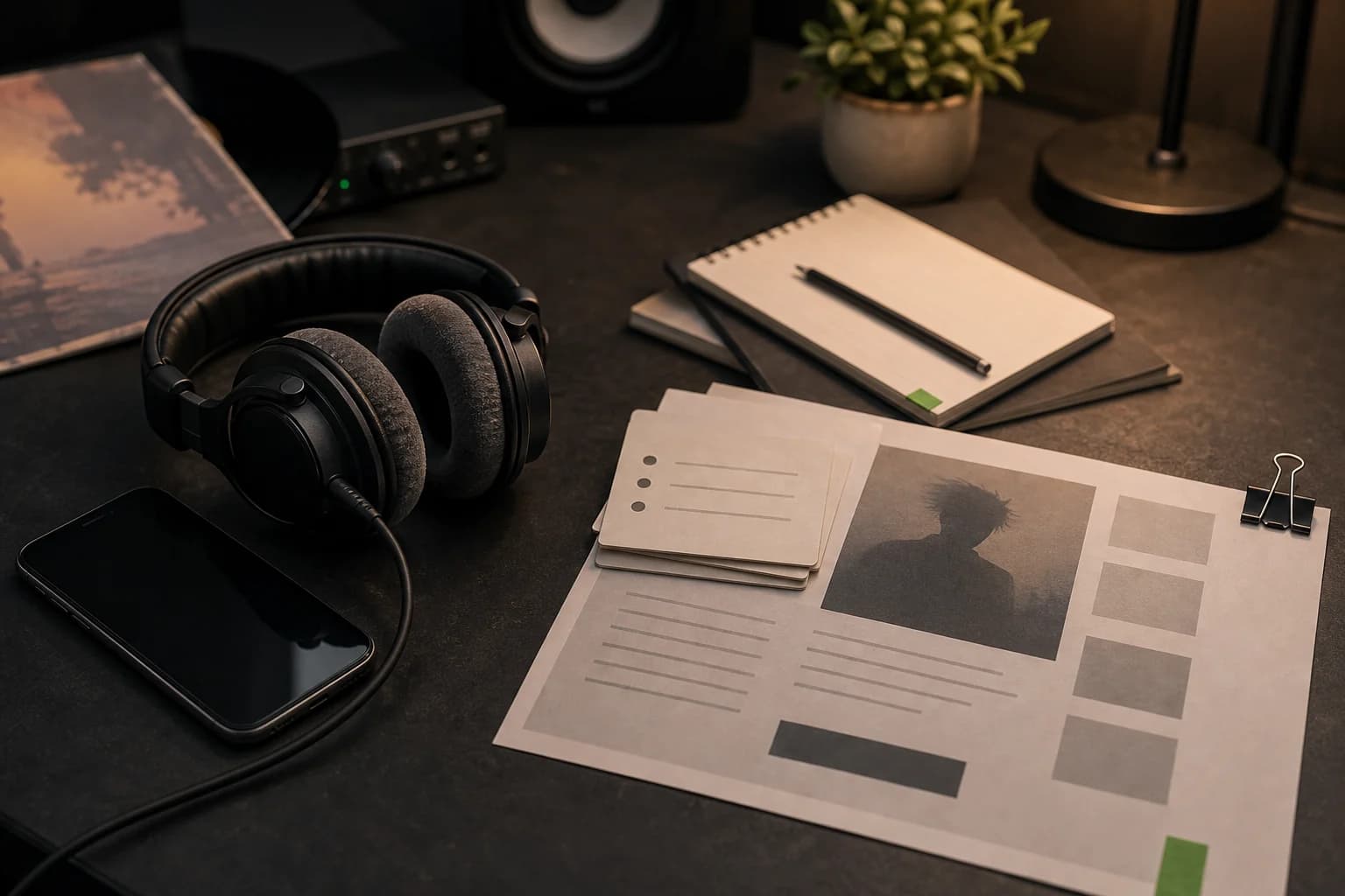 Artist release desk for a client website case study