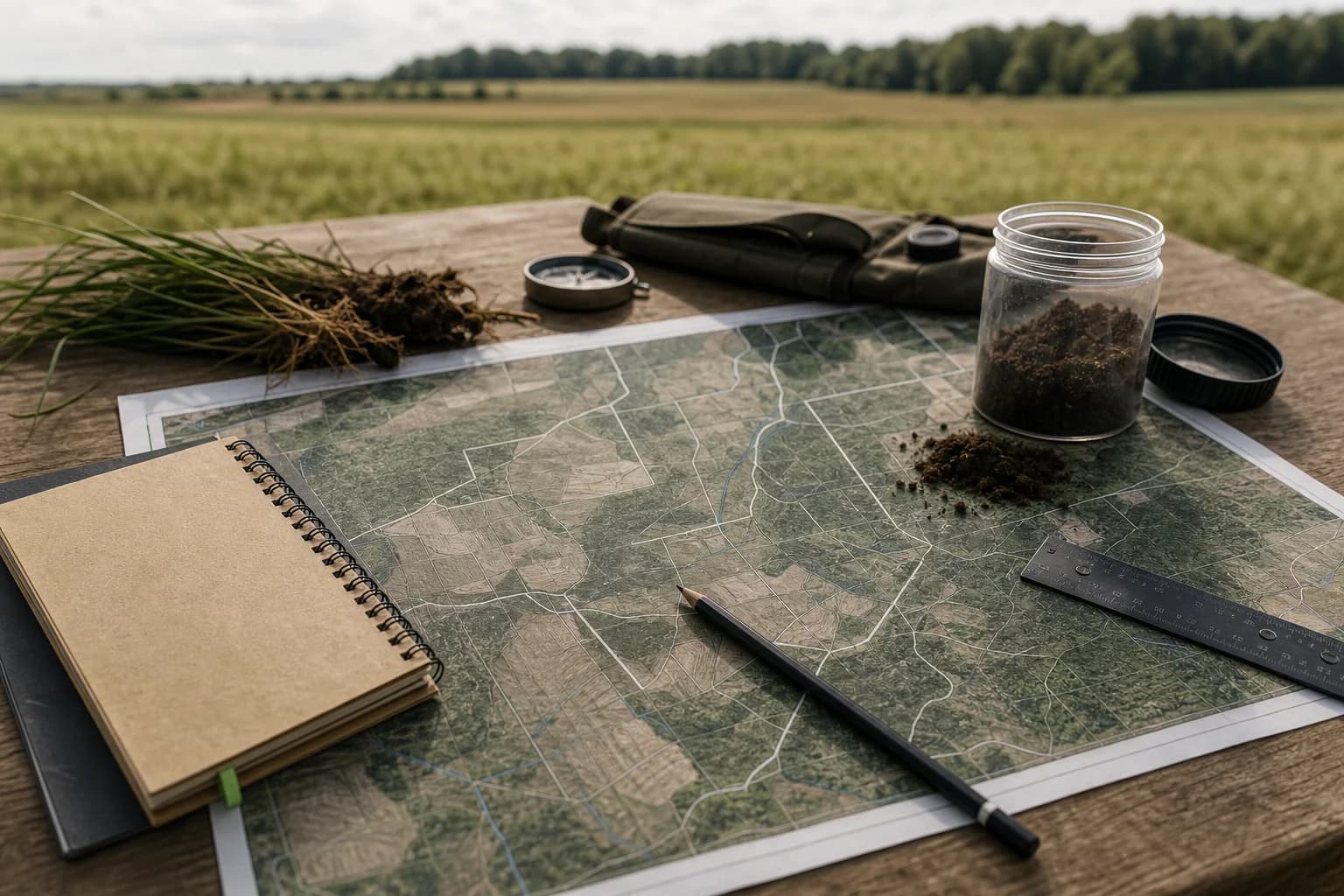 Land management planning map for a client website case study