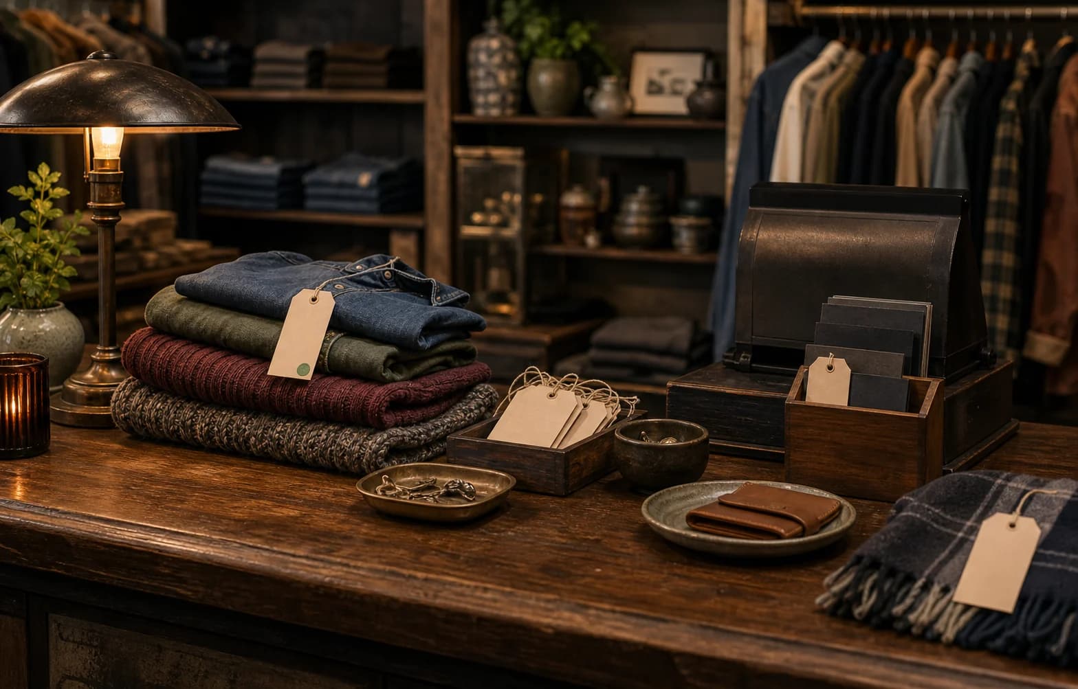 Vintage retail counter for a client website case study
