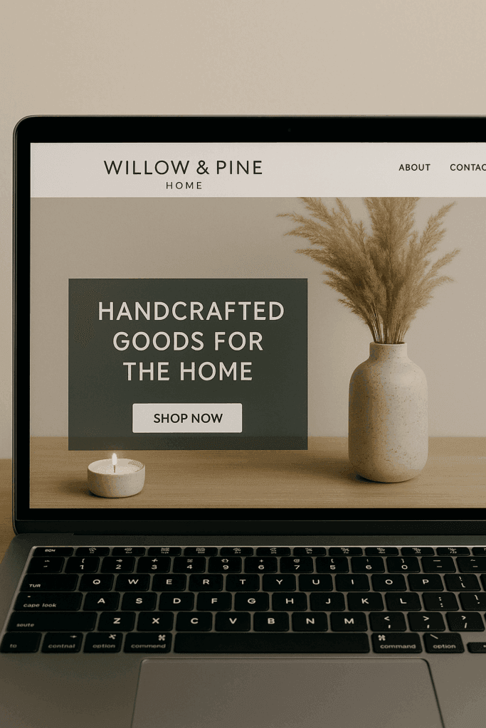 Simplified modern homepage layout with clear CTA and mobile responsiveness